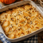 Kartoffelgratin mit Sahne Kartoffelauflauf für kalte Herbsttage klein