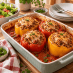 Gefüllte Paprika aus dem Ofen