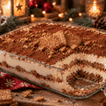 Spekulatius-Tiramisu mit Mascarpone und Kaffee Festliches Spekulatius-Tiramisu am Weihnachtstisch(1)